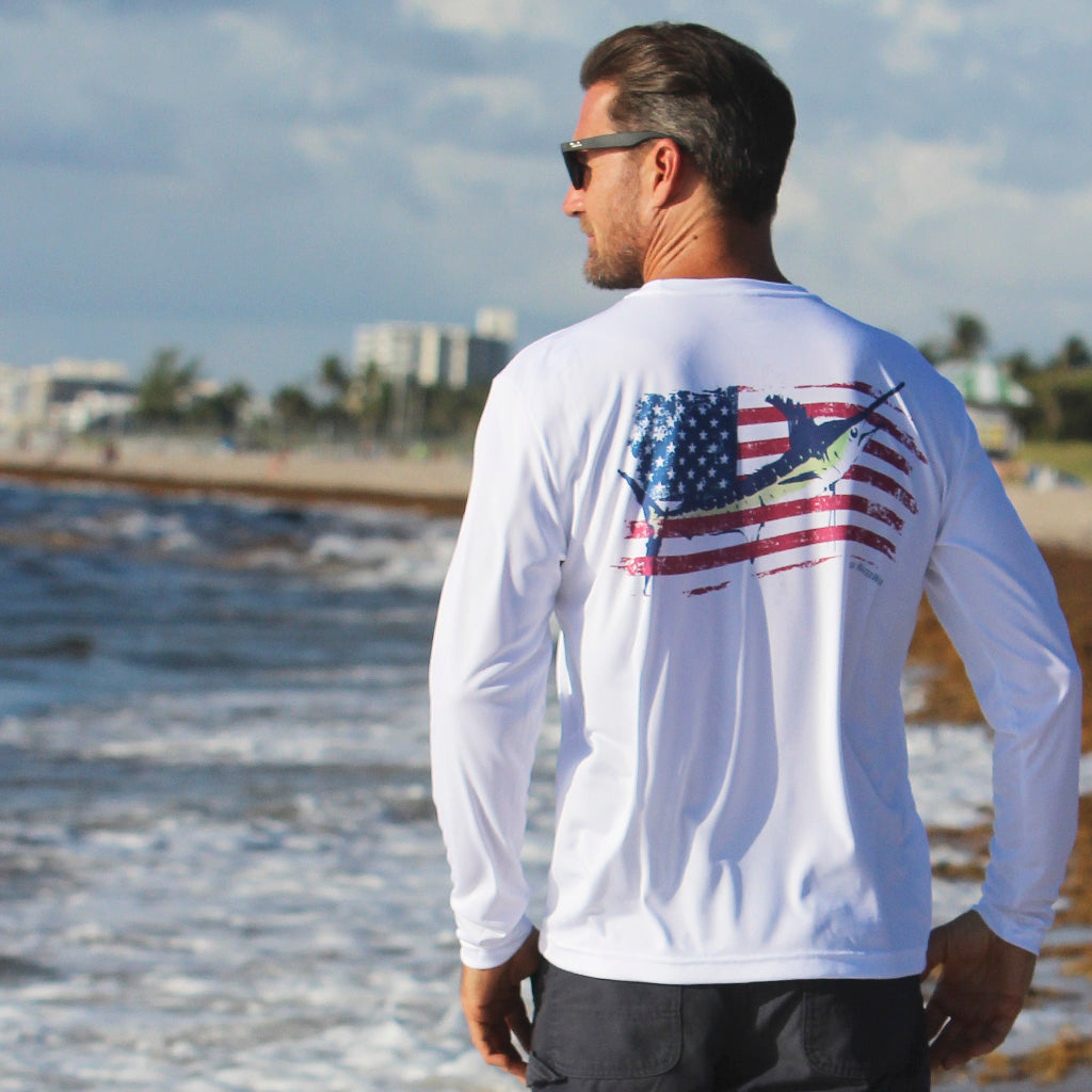 American Marlin Ultra Comfort Shirt M / White