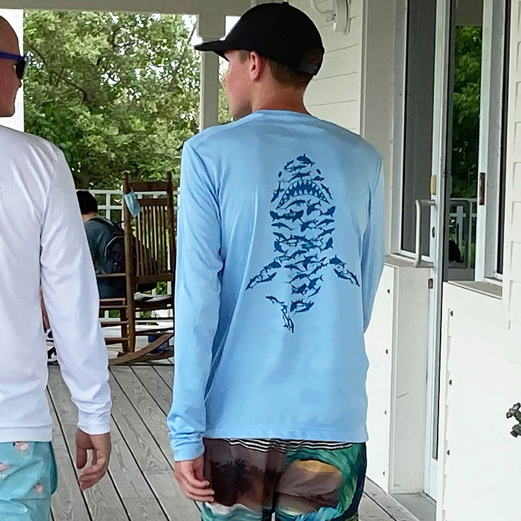 Shark camo hot sale shirt