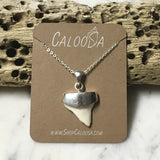 STERLING SILVER SHARK'S TOOTH NECKLACE