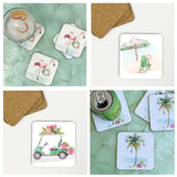 Holiday Drink Coasters, set of 4