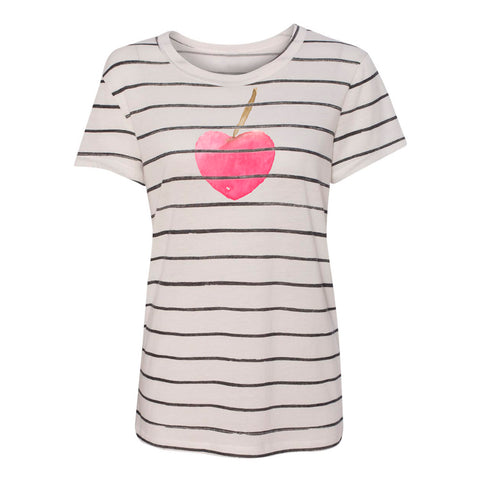 Cherry Love Stripe Fashion T-shirt