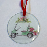 Coastal Christmas Glass Tree Ornaments
