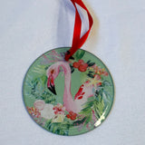 Coastal Christmas Glass Tree Ornaments