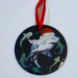 Coastal Christmas Glass Tree Ornaments