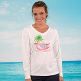 Coastal Christmas Sleigh UPF 50 Performance Long Sleeve Ultra Comfort Shirt