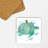Tropical Halloween Drink Coasters, set of 4