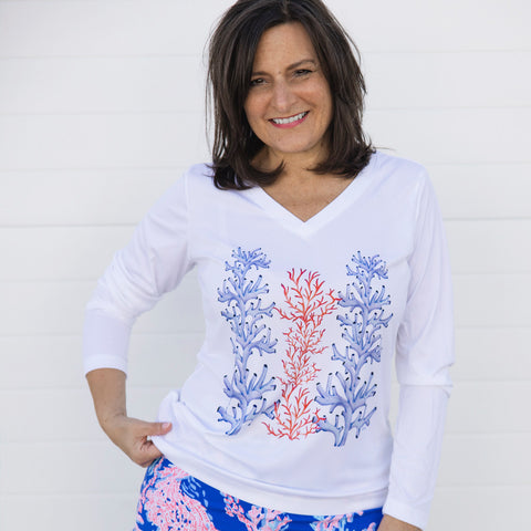 Coral Sea UPF 50 Performance Ultra Comfort Shirt