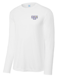 Front of personalized Captain Dan long-sleeve performance shirt