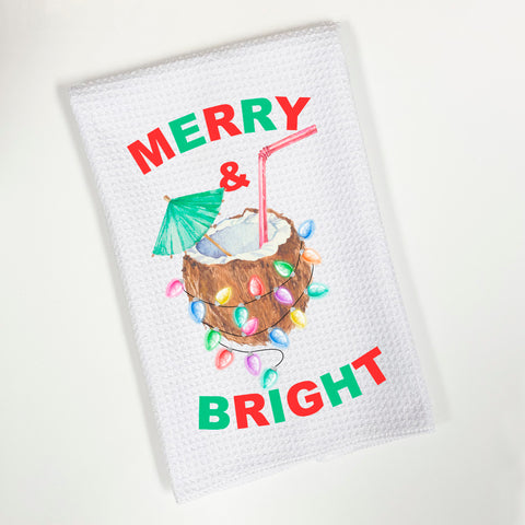 Merry & Bright Microfiber Dish Towel