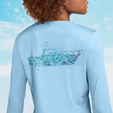 Women's Crew Neck Fishboat UPF 50 Performance Ultra Comfort Shirt
