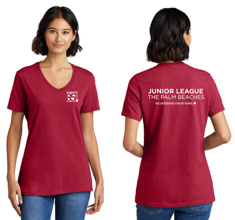 85th Anniversary JLPB V-neck Cotton Volunteer T-shirt