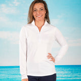 Seahorse Love Quarter Zip UPF 50 Performance Ultra Comfort Shirt