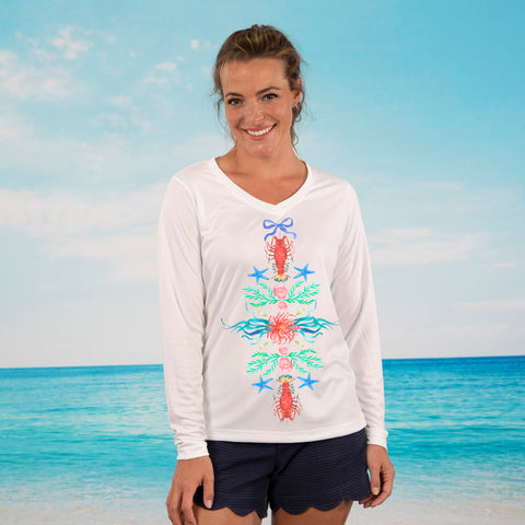 Preppy Lobster UPF 50 Performance Ultra Comfort Shirt