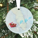 Tropical Christmas Acrylic Ornament Bundle
