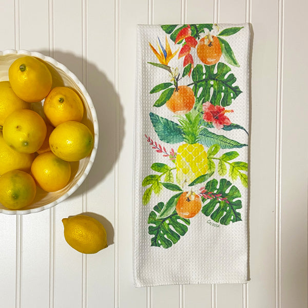 Microfiber Kitchen Towels: Tropical Leaves