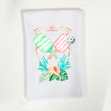 Pickleball Gift Set for Women – Tumbler, Coasters & Dish Towel