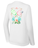 Women’s Long Sleeve Pickleball Shirt – Tropical Pickleball UPF 50