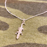 Sterling Silver Alligator Necklace