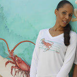 LOBSTER BARS V-NECK ULTRA COMFORT SHIRT