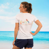 Paradise-ville V-neck Fashion T-shirt
