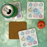 Tropical Halloween Drink Coasters, set of 4