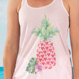 Pineapple Love Racer Back Tank Top