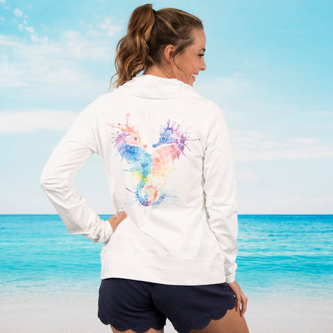 Seahorse Love Florida Fleece Jacket