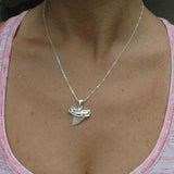 STERLING SILVER SHARK'S TOOTH NECKLACE
