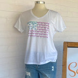 United We Stand V-neck Fashion T-shirt