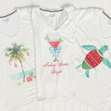 Wholesale Holiday V-neck Fashion T-shirts