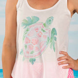 Wholesale Turtle Shell Scoop Neck Tank