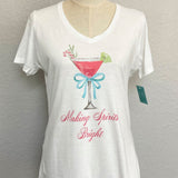 Wholesale Holiday V-neck Fashion T-shirts