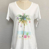 Wholesale Holiday V-neck Fashion T-shirts