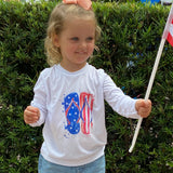 Caloosa Kids Patriotic Flip Flop UPF 50 Ultra Comfort Shirt